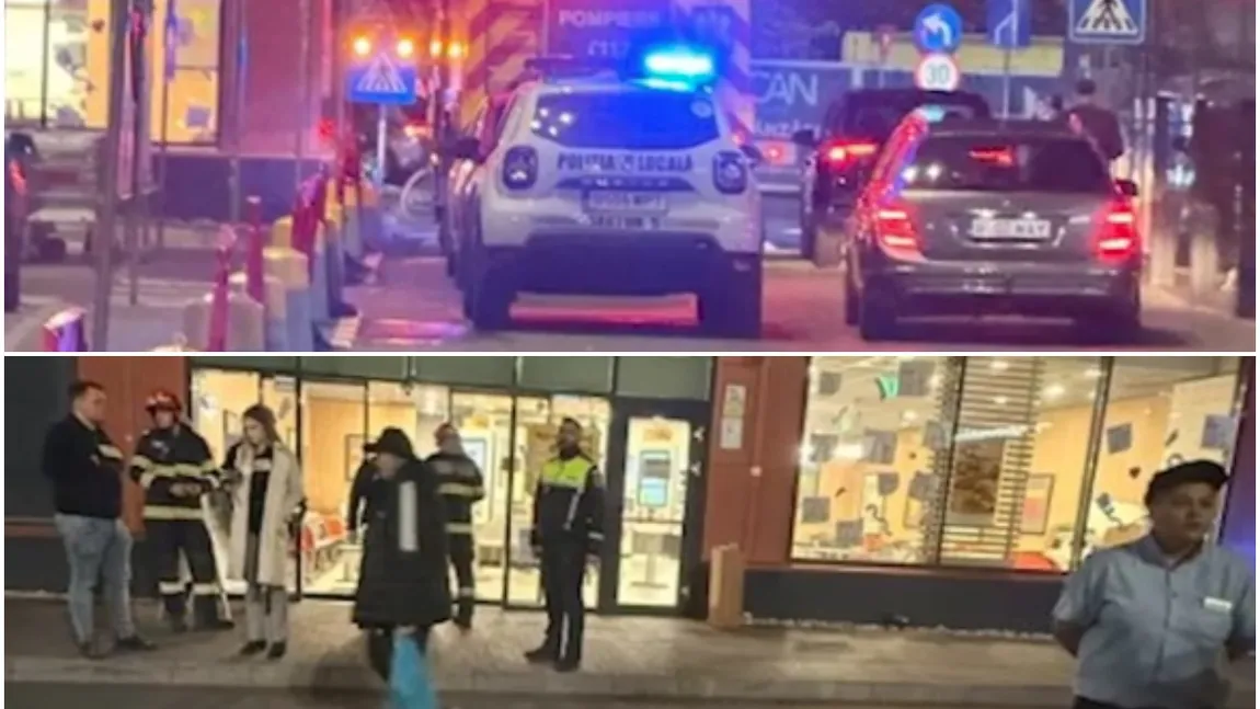 Zeci de persoane evacuate dintr-un centru comercial din Capitală după ce a fost semnalat miros de gaze