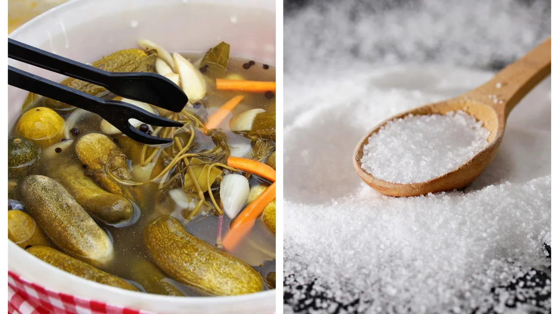 Ce tip ce sare se folosește la murături. Secretul lui Adi Hădean pentru ca saramura să fie gustoasă, iar murăturile să rămână crocante