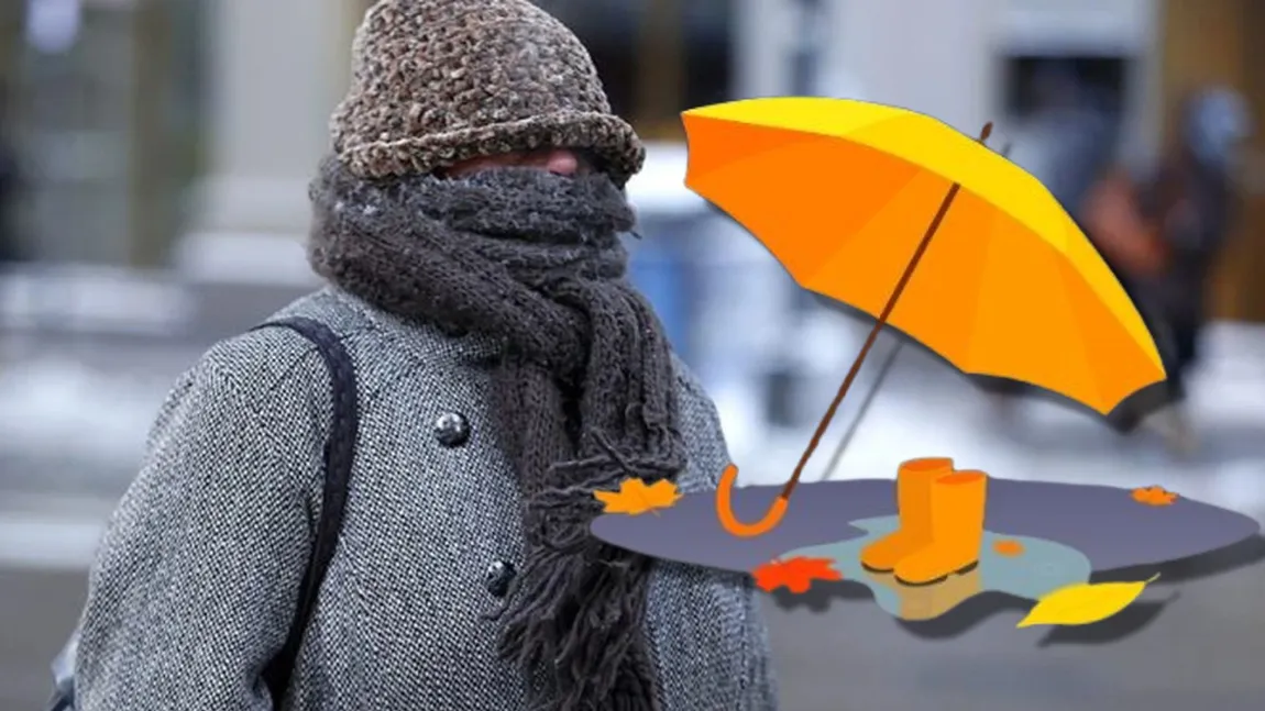 Pregătiţi mănuşile, fularele, dar nu uitaţi nici de umbrele. Prognoza ANM: 