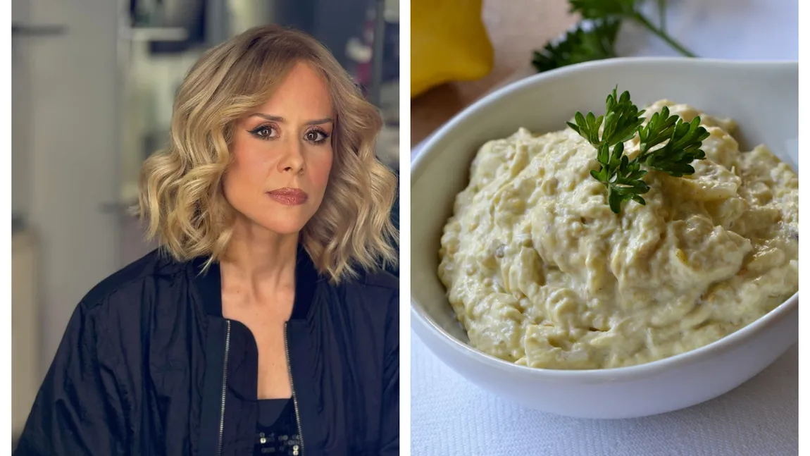 Salată de vinete dietetică. Cu ce înlocuiește Mihaela Bilic uleiul: ”Gustul e minunat, merită încercat!”