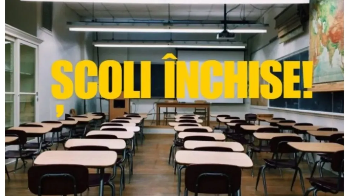 Şcoli închise din cauza Codului Roşu. În ce judeţ nu se fac ore miercuri, alertă generală: 