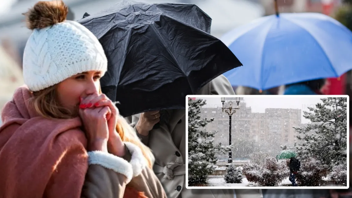 Vine iarna în Româna, avertizare meteo de frig, ninsori și ploi. Date de ultimă oră de la meteorologi