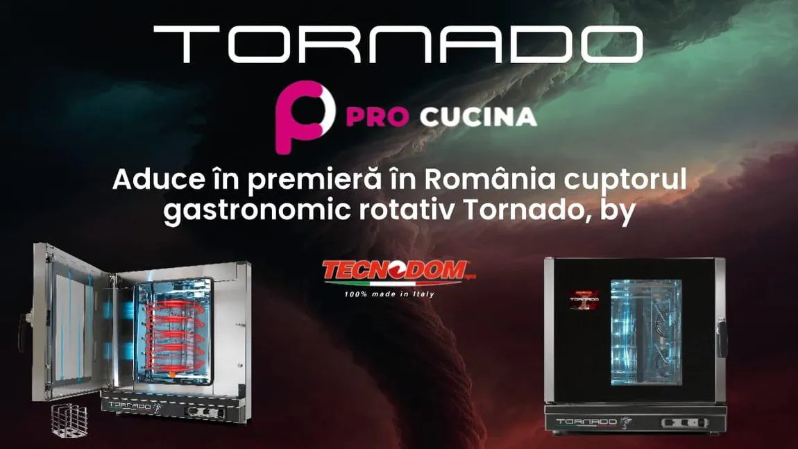 Pro Cucina lansează în premieră în România cuptorul gastronomic rotativ Tornado