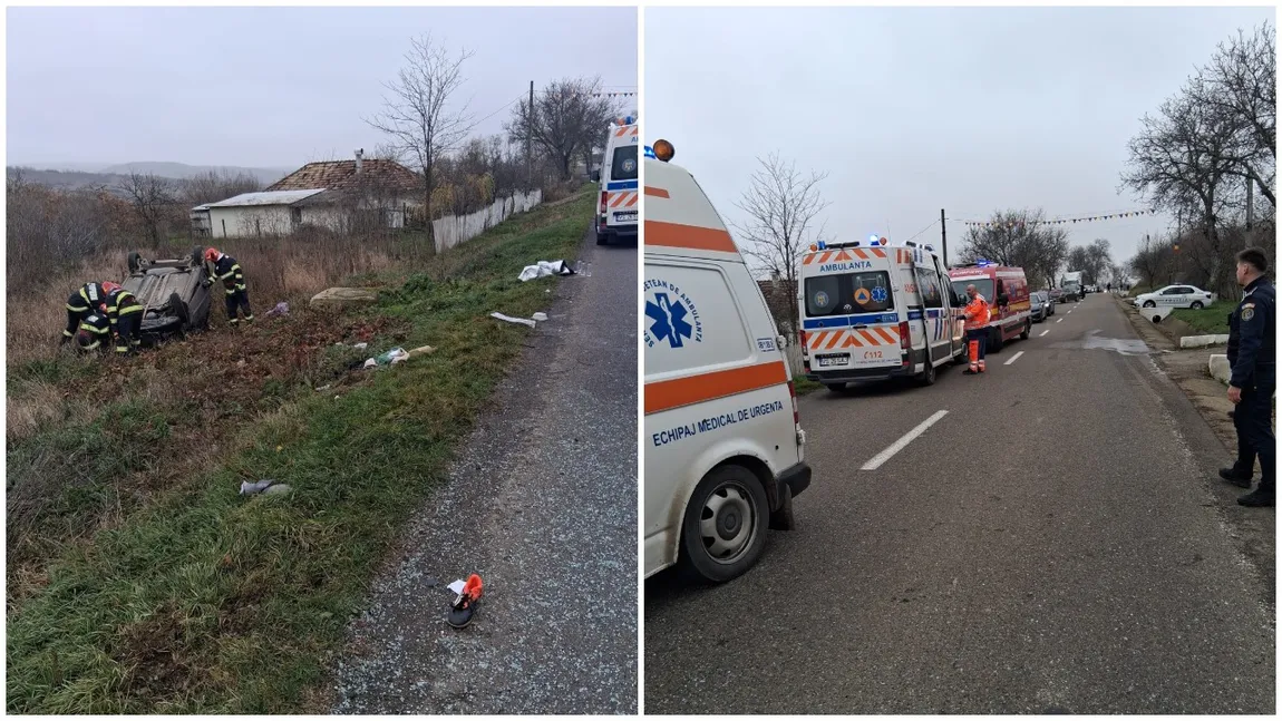 Fetiță de un an grav rănită după ce a fost proiectată prin parbrizul autoturismului în care se afla alături de părinți. Mașina a lovit un cap de pod