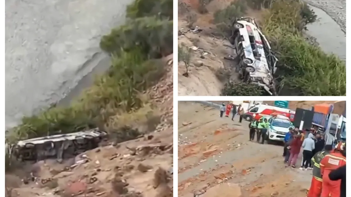 Un autobuz plin cu pasageri s-a răsturnat într-o râpă. 37 de persoane au murit, iar alte câteva zeci au fost rănite