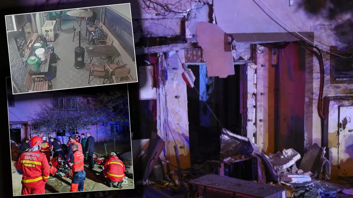 Momentul exploziei din Buftea, surprins de camerele de supraveghere. Reacțiile pe care oamenii le-au avut în momentul deflagrației