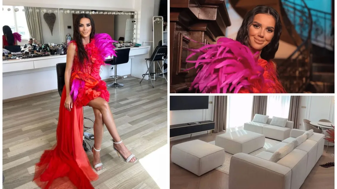 Georgiana Lobonț, imagini spectaculoase din noua casă. Artista are un living imens, pe care l-a mobilat cu mult bun gust