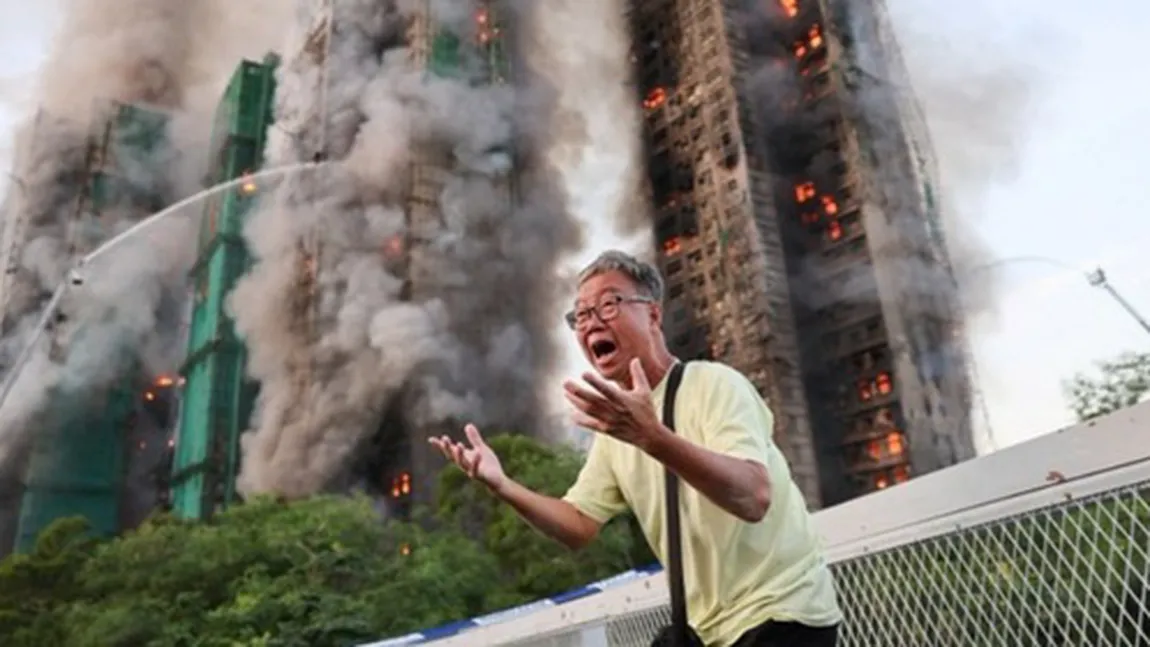 Bilanţul victimelor în incendiul de la Hong Kong creşte la 128 de morţi. Lupta împotriva flăcărilor s-a încheiat, căutarea dispăruţilor continuă