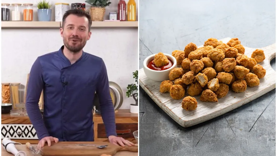 Rețeta de piept de pui popcorn, dezvăluită de chef Horia Manea. Este foarte simplă, dar extrem de gustoasă