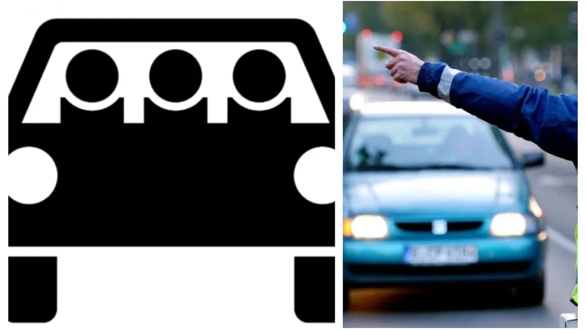 Ce trebuie să faci în trafic atunci când vezi un indicator cu o mașină neagră, cu trei persoane în ea, pe un fundal alb. Ce pățesc cei care îl ignoră