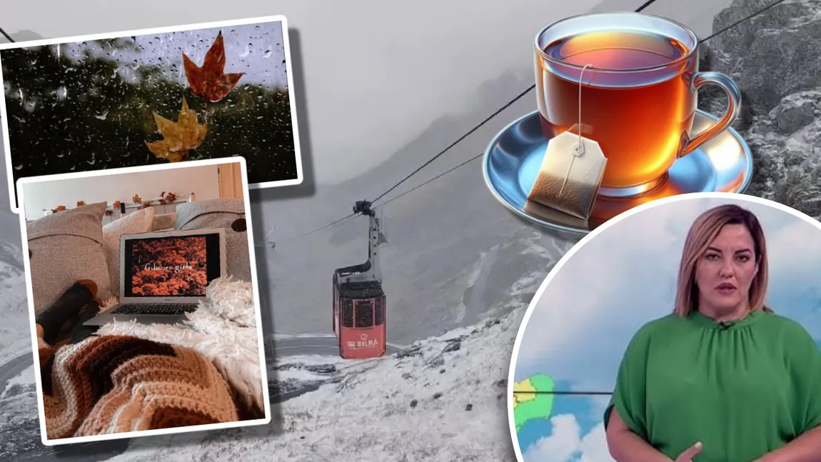 Prognoza meteo. Vreme de ceai, telenovele şi seriale pe Netflix. Oana Păduraru anunţă ploi sâcâitoare, lapoviţă şi ninsoare la munte şi temperaturi de haine groase