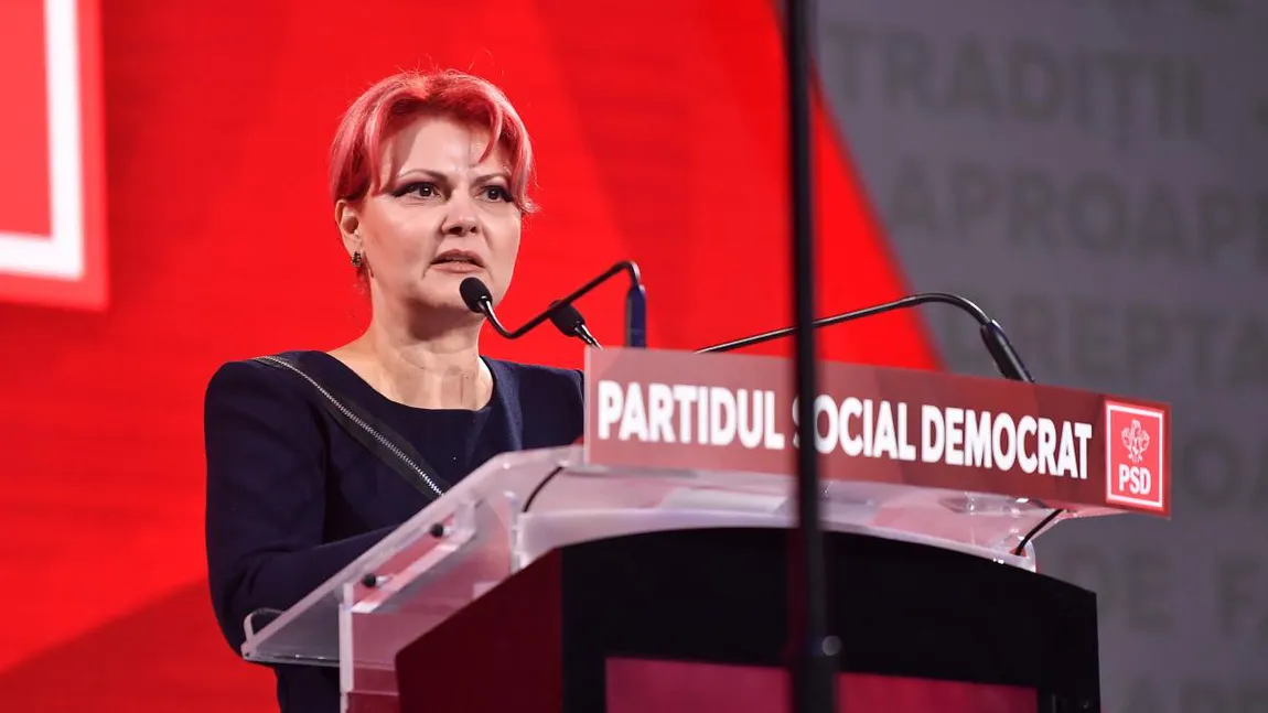 Lia Olguţa Vasilescu îi dă un ultimatum lui Bolojan de la tribuna congresului PSD: 