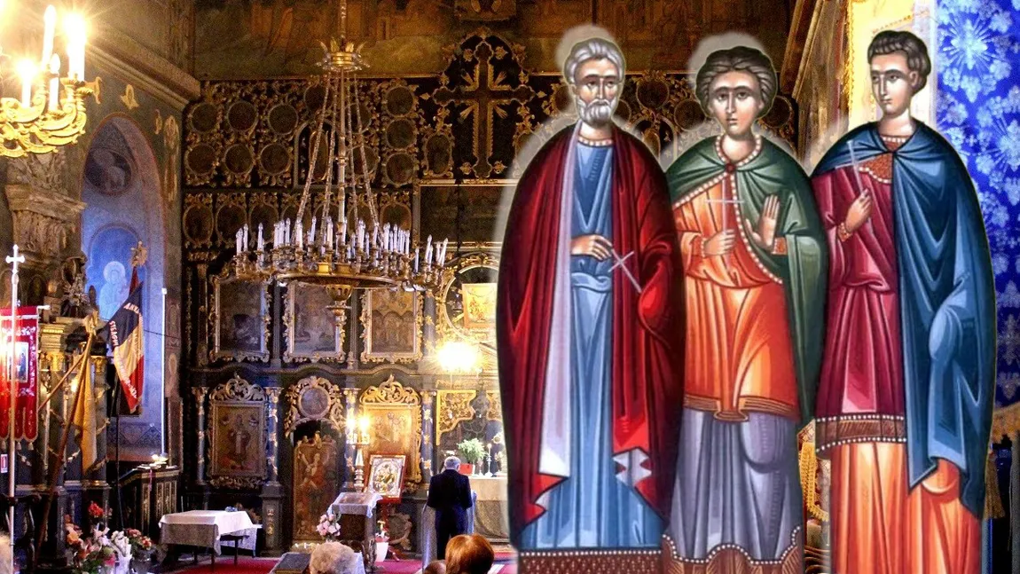 Calendar ortodox 10 decembrie 2025. Cei trei Mucenici ai lui Hristos făcători de minuni și grabnic ajutători. Rugăciunea care alungă suferința și neputința