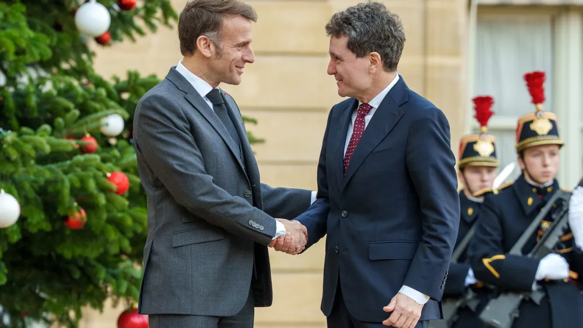 Nicuşor Dan, primit la Palatul Élysée de Emmanuel Macron