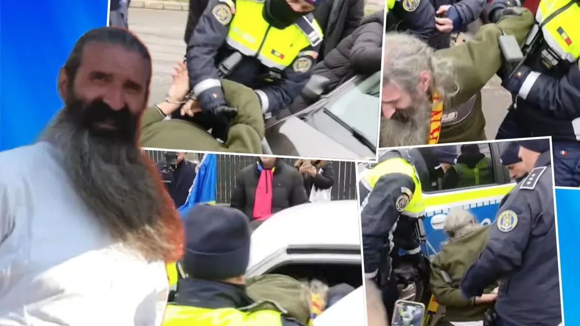 Stegarul Dac, săltat de polițiști în fața Poliției Buftea, unde se afla ca să-l susțină pe Călin Georgescu. Cezar Avrămuță nu are voie să participe la proteste