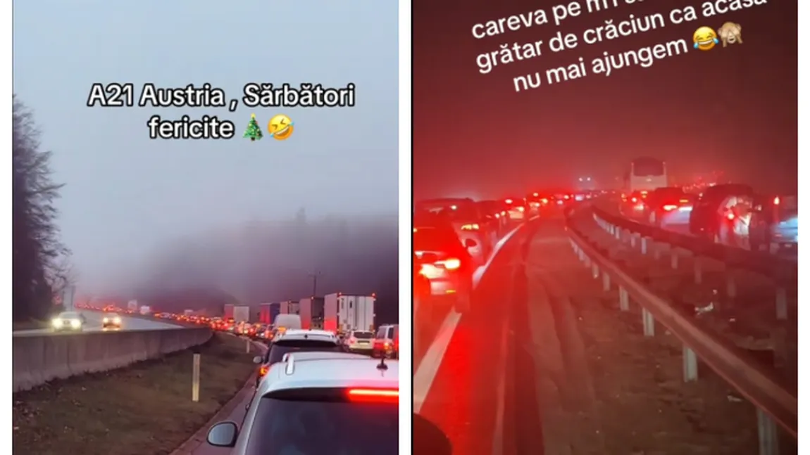 Românii din diaspora au blocat autostrăzile din Austria și Ungaria, în drum spre casă. Cât a ajuns să dureze un drum care în mod normal se face in 12 ore