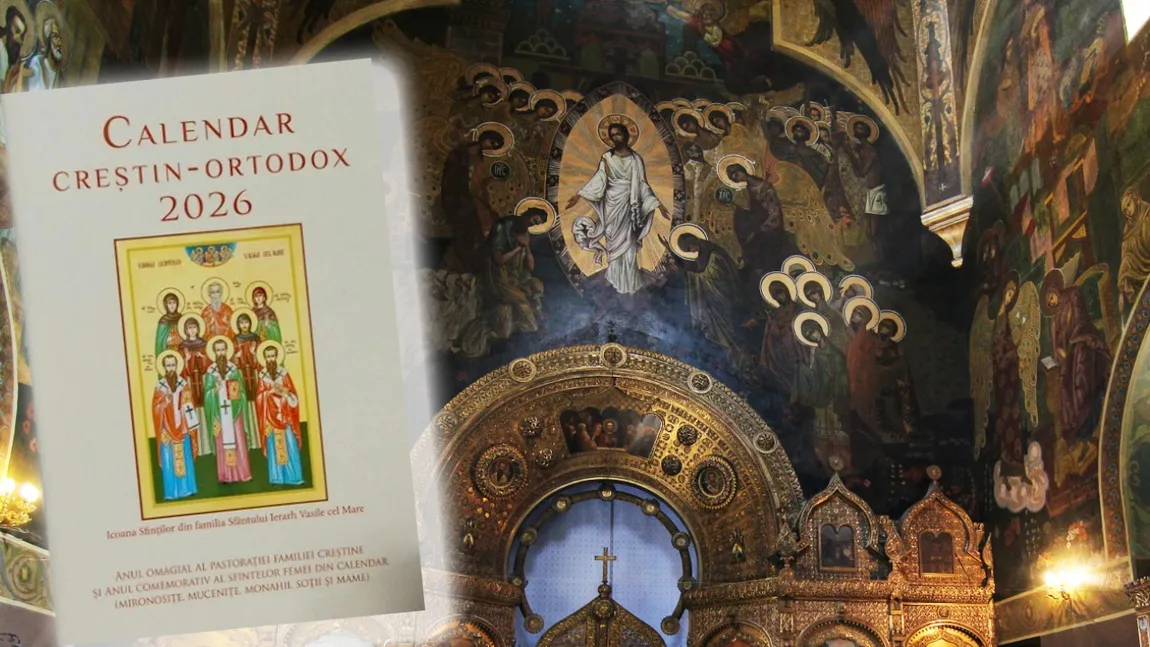 Calendar ortodox 2026. Sărbătorile cu cruce roșie, perioadele de post și weekendurile în care se pot face nunți