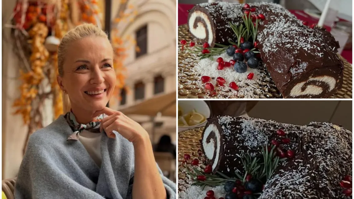 Elwira Petre dezvăluie rețeta prăjiturii Bûche De Noël sau buturugă de Crăciun: 