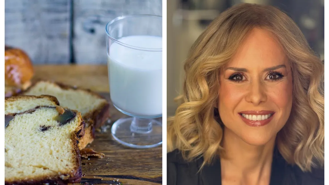 Câte calorii are cozonacul, ce spune Mihaela Bilic. Cum să-l mănânci fără să te îngrași și de ce să-l combini cu lapte