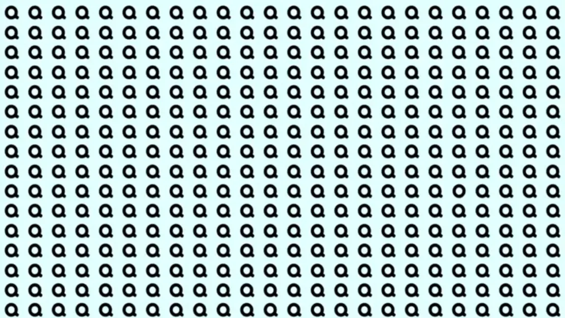 TEST IQ. Identificați singura literă O ascunsă printre Q-uri. Numai mințile sclipitoare reușesc în mai puțin de 10 secunde