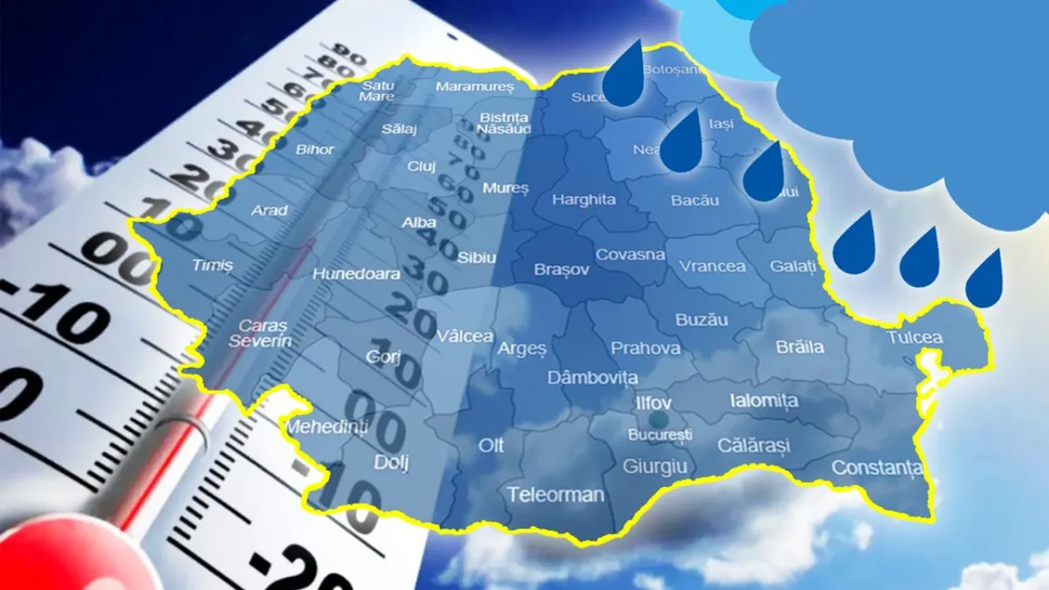 Prognoza meteo. Vreme anormal de caldă pentru început de decembrie, cu ploi, burniță și vânt puternic