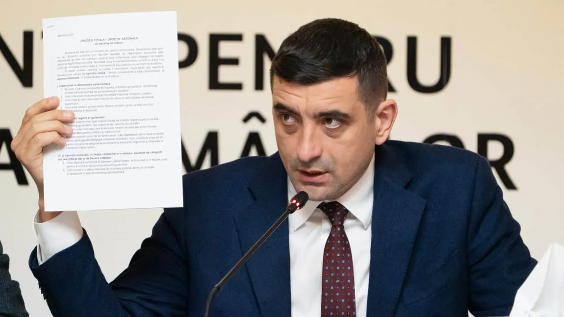 AUR își prezintă noul obiectiv politic: alegerile anticipate. George Simion anunță confruntarea directă cu guvernul Ilie Bolojan prin manifestul „Opoziţie totală – opoziţie naţională” DOCUMENT
