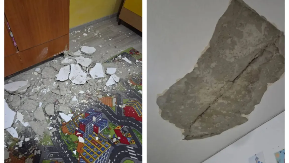 Incident grav la o grădiniță din Neamț. Tavanul unei clase s-a prăbușit în timp ce copiii erau în sală. Mărturiile cutremurătoare ale unei mame: Primul lucru pe care mi l-a spus a fost: ‘Mami, a fost cutremur, m-am speriat rău’