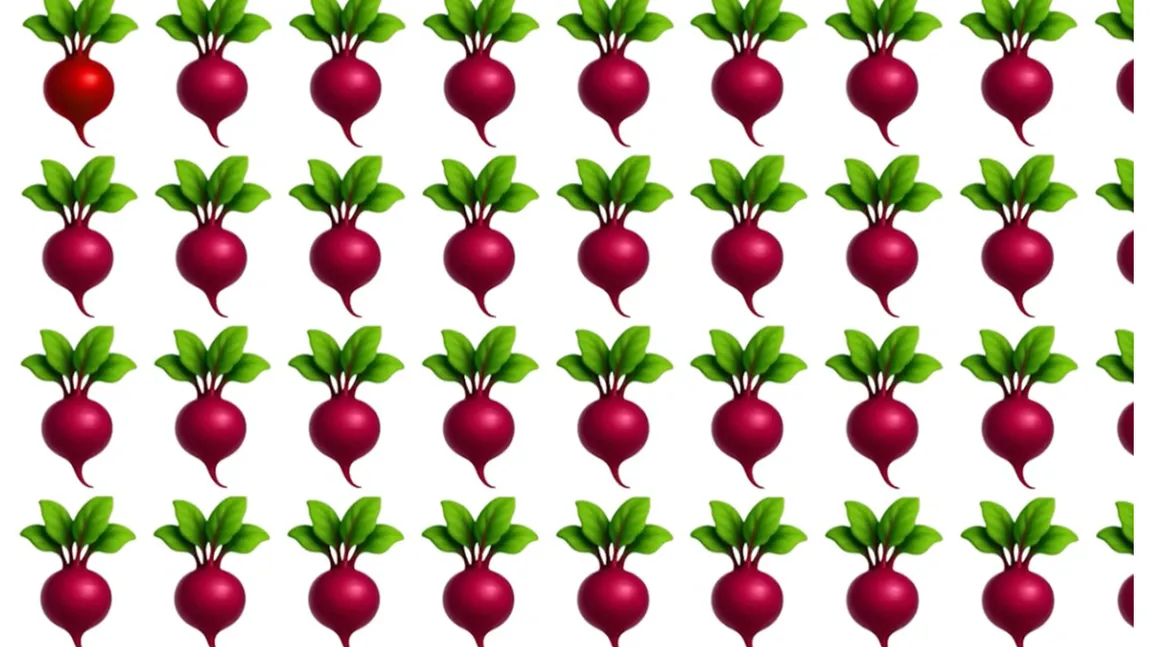 Testul pe care știu să-l rezolve doar cei care au ochi de vultur și mintea unui geniu. Găsește ridichea diferită în cinci secunde