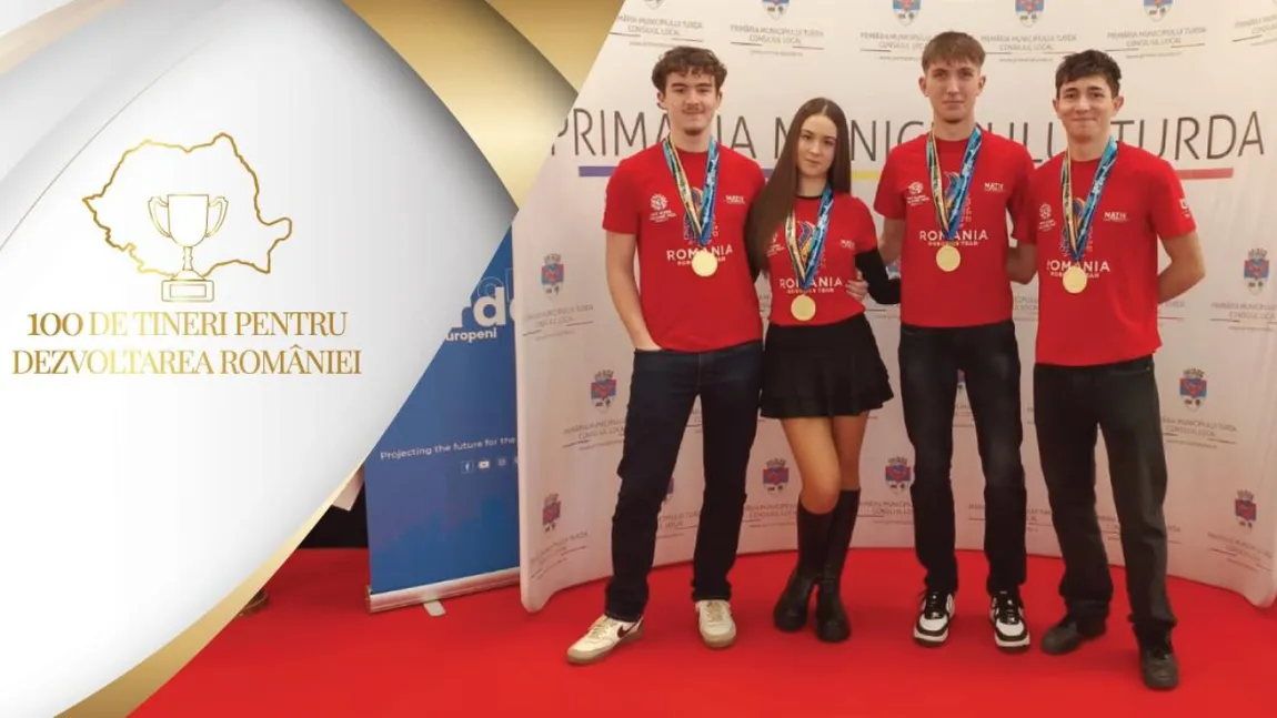 Team România 2025 aduce acasă aurul de la Olimpiada Mondială de Robotică. Patru liceeni din Turda, incluși în campania „100 de tineri pentru dezvoltarea României”
