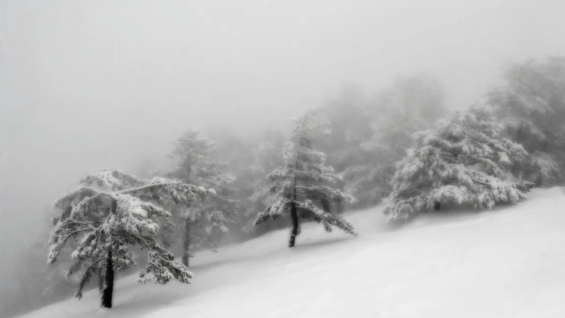Minus 50 de grade, temperatura resimțită la munte, în Cluj. Vânt puternic și la Cota 2000, mai multe instalații din Sinaia sunt oprite