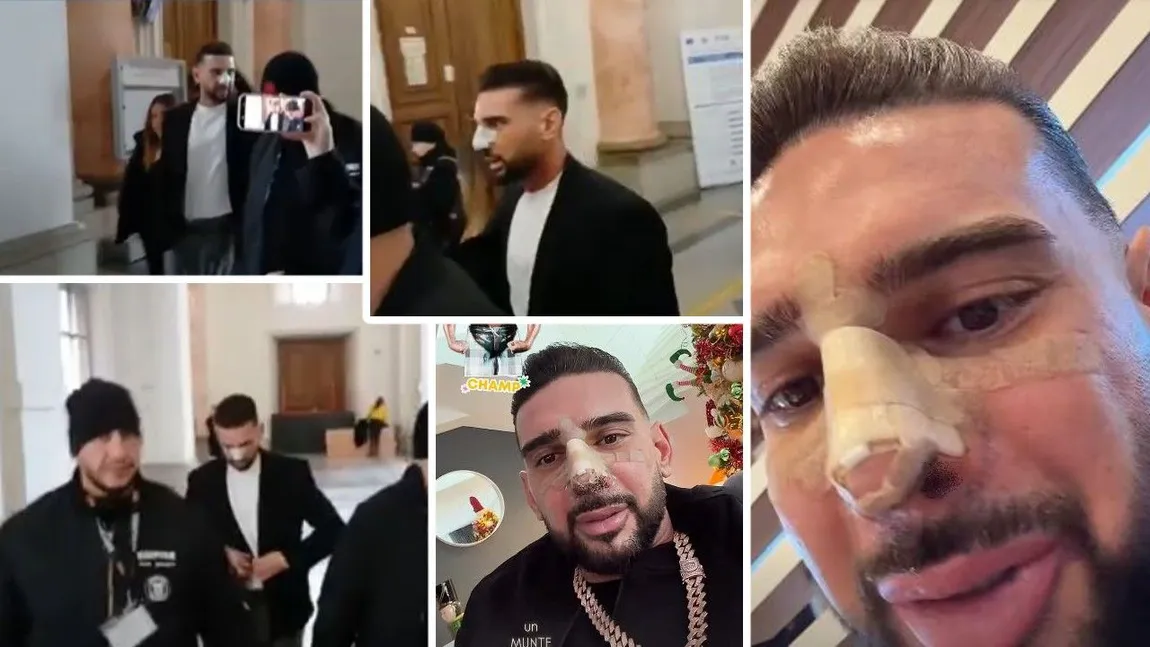 „Hâtz” la nas și bodyguarzi la braț: Dorian Popa a ajuns, din nou, în fața judecătorilor bandajat la nas și păzit corespunzător. Care va fi deznodământul procesului pentru conducerea sub influența drogurilor