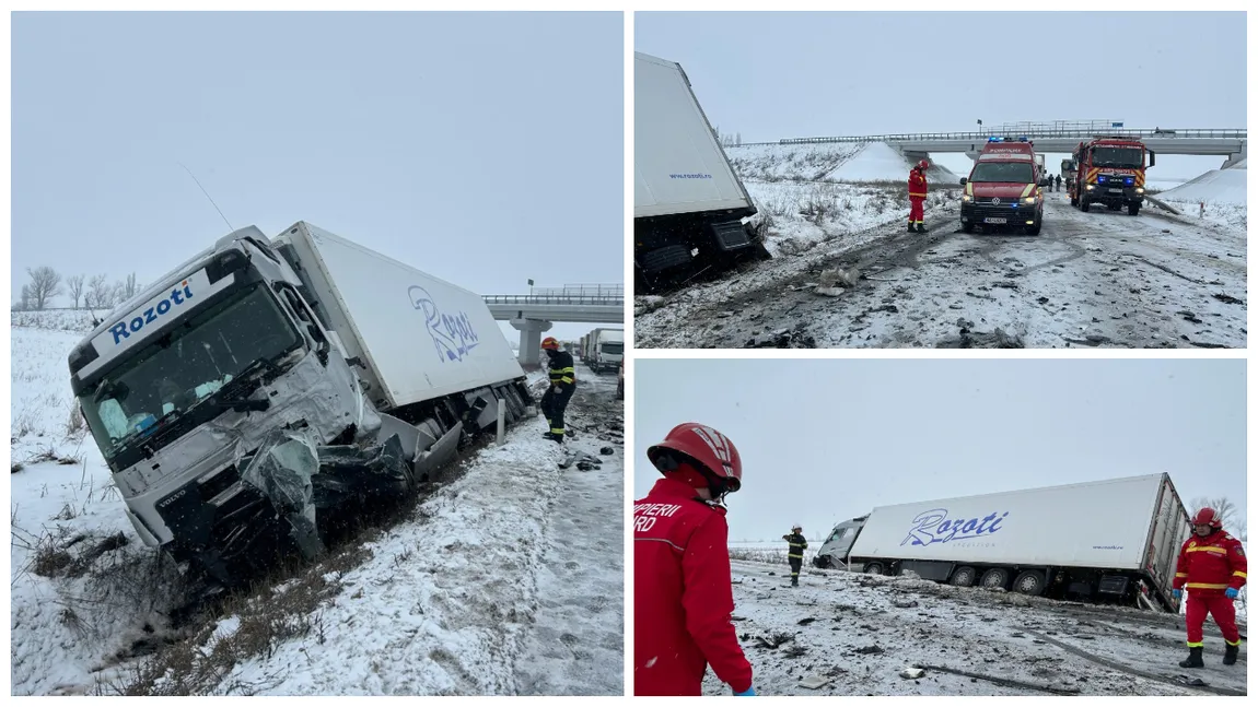 Accident teribil între un TIR și un autoturism pe centura Timișoarei. Unul dintre șoferi a murit la fața locului