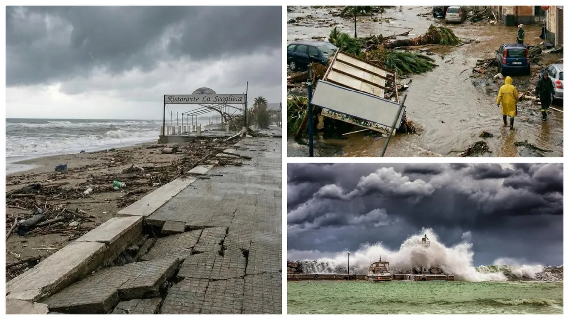 Stare de urgență în Italia. Pagubele provocate de o furtună maritimă violentă depășesc 1,5 miliarde de euro