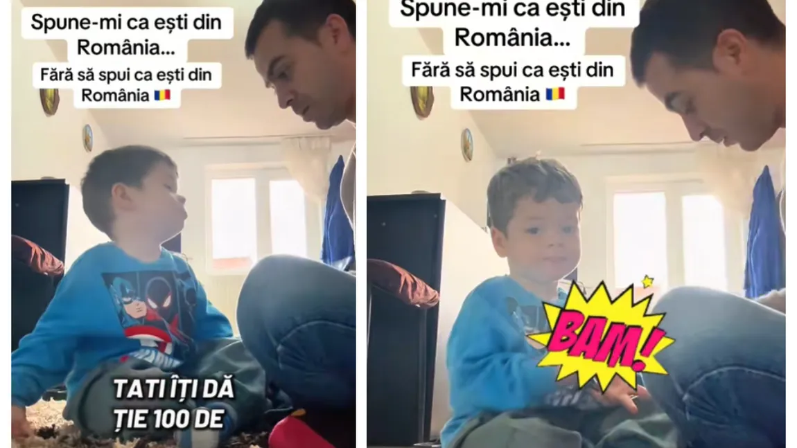 Clipul viral de pe TikTok în care un tată îl învaţă economie pe un băietel de 4 ani după ce i-a dat 100 de lei la Sorcova