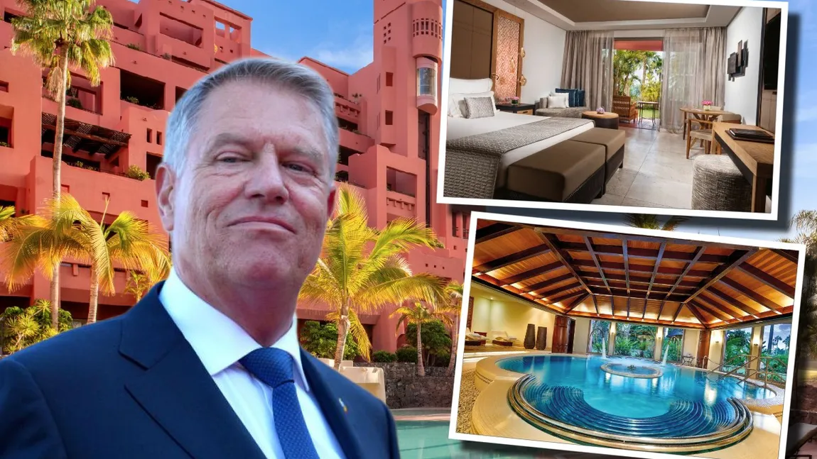 Cum arată hotelul de lux din Tenerife preferat de fostul președinte Klaus Iohannis. O noapte de cazare poate ajunge până la 3.600 de euro