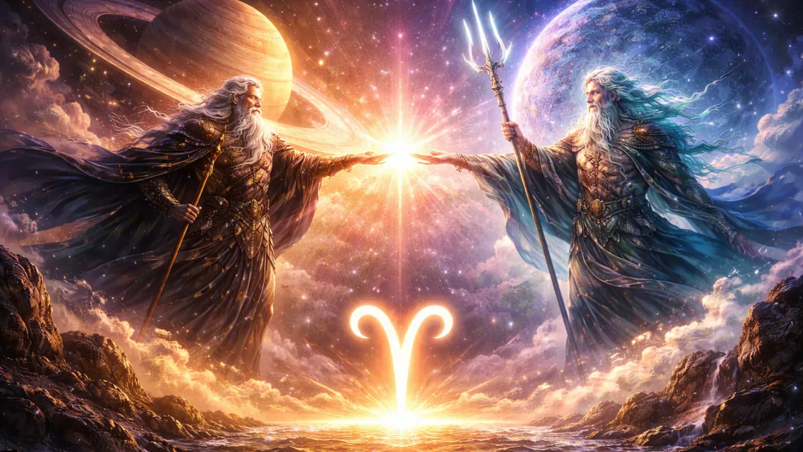 Momentul ZERO al destinului: în februarie 2026. Planeta karmei SATURN și planeta visurilor NEPTUN se întâlnesc în BERBEC. Se șterg datoriile karmice?