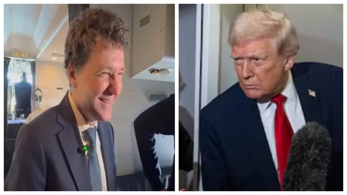 VIDEO Nicușor Dan, declarații în ”stilul” Donald Trump pe zborul spre Paris. ”Nu e momentul pentru revoluții în România”.  Cum vede viitorul coaliției în 2026, ce i-a adus Moș Crăciun