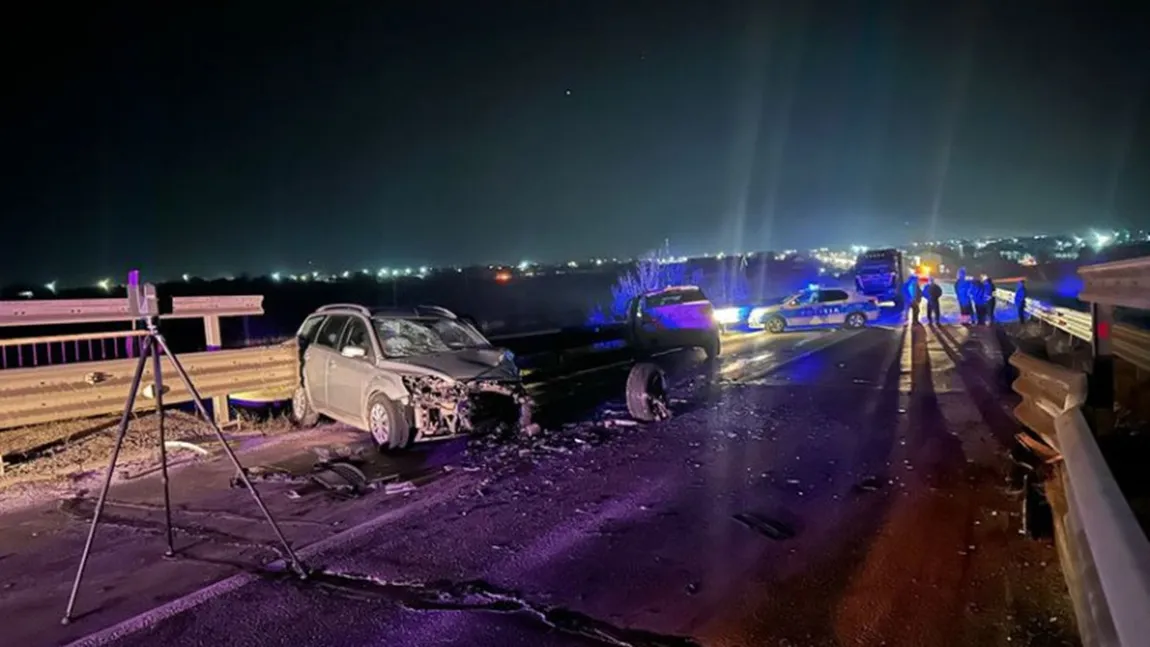 Accident cumplit în județul Galați. 8 victime, inclusiv un copil de trei ani, după ce două mașini s-au ciocnit violent