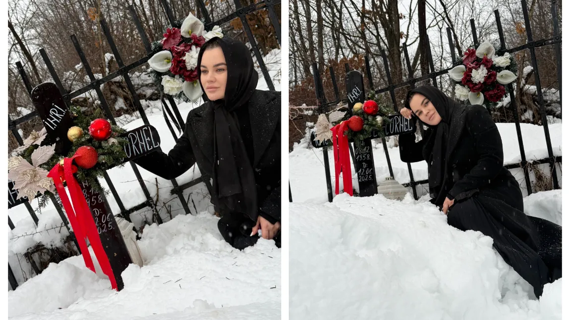 Carmen de la Sălciua, destăinuiri emoționante la mormântul tatălui său: ”Acum eu sunt aici, iar tu nu mai ești”