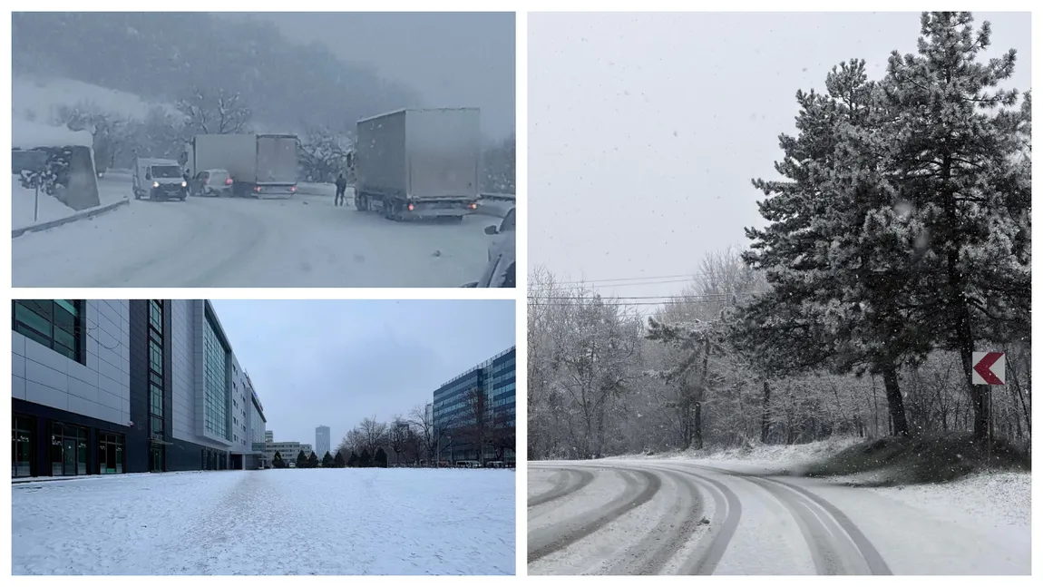 Ninsorile au revenit în România. Ninge de la prima oră și în București. Prognoza meteo ANM actualizată până în 16 februarie