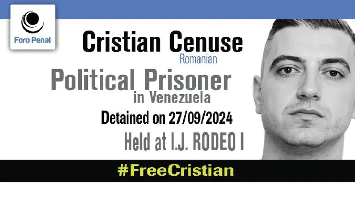 Cetățean român, fost deținut politic, eliberat dintr-o închisoare din Venezuela. Ministerul de Externe anunță unde se află românul și când va ajunge în țară