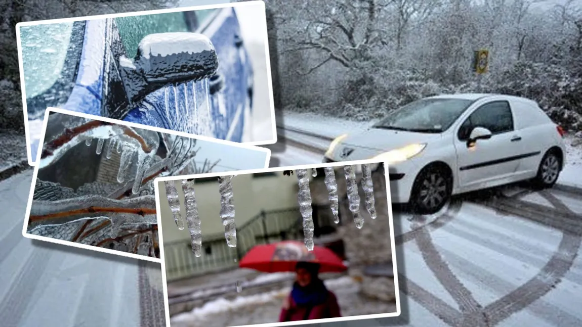 Ploaie înghețată și polei după zilele geroase. Noi alerte meteo COD GALBEN de GER