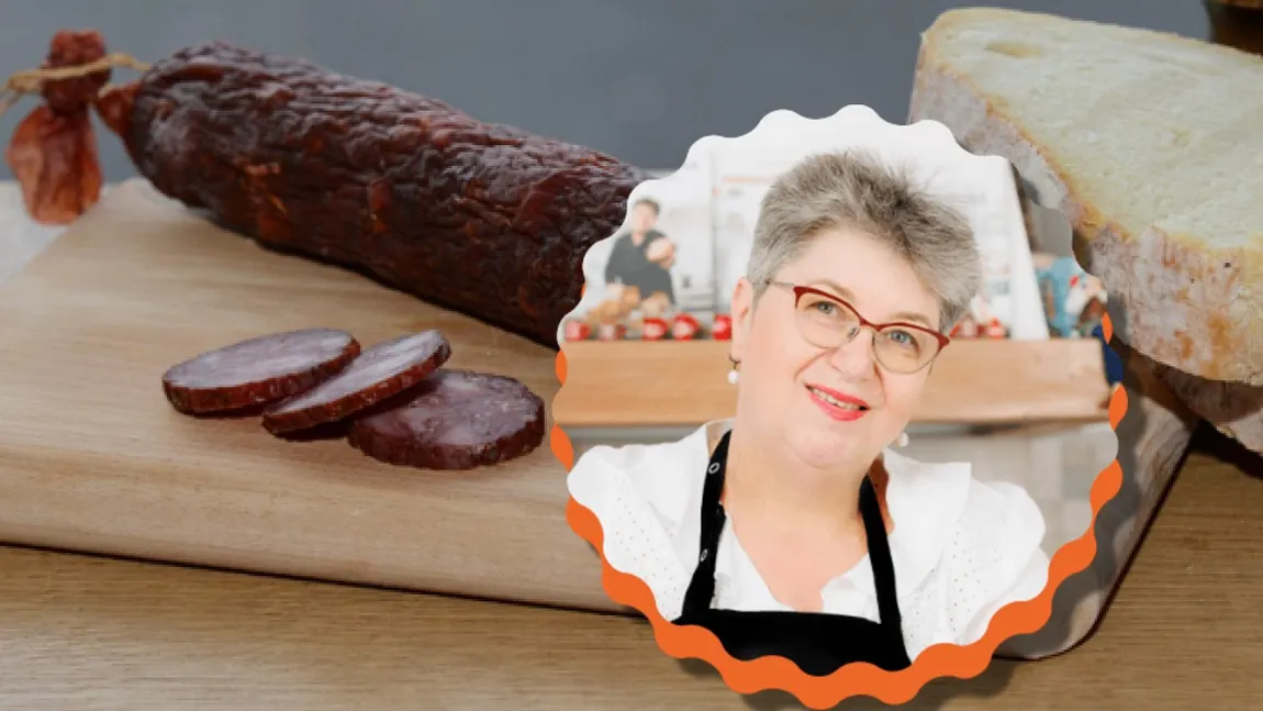 Salam de casă super-delicios, după rețeta recomandată de Gina Bradea. Îl bate pe cel de Sibiu!