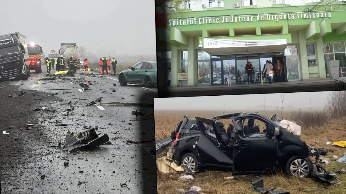 Două dintre persoanele rănite în accidentul din Timiș, tratate în serviciul de chirurgie al Spitalului Județean din Timișoara