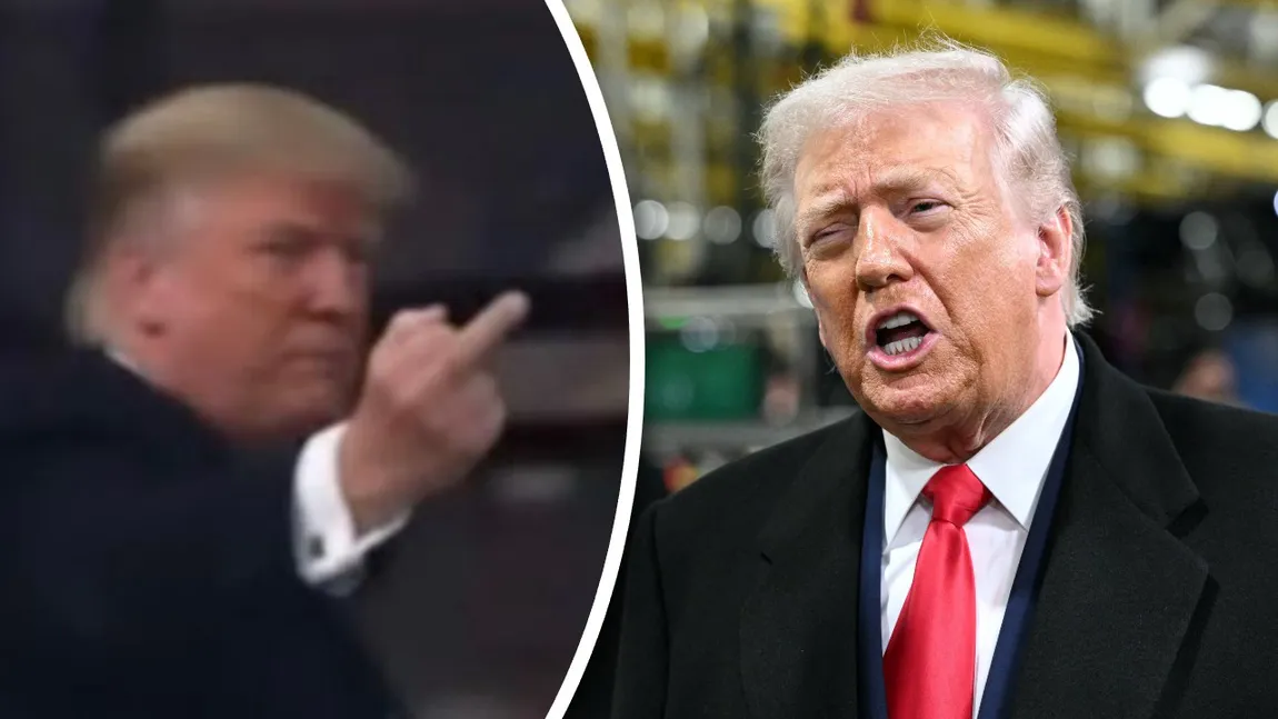 Donald Trump i-a arătat degetul mijlociu unei persoane care l-a numit „protectorul pedofilului” Epstein. Casa Albă a transmis că gestul președintelui a fost „întru totul adecvat”