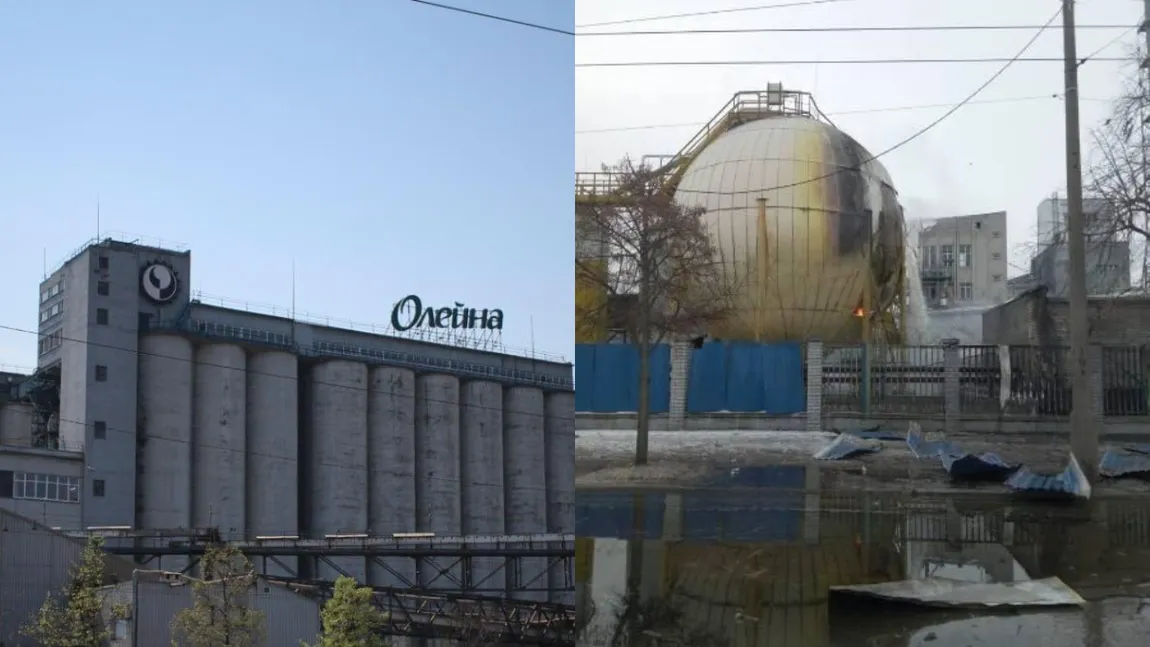 Rusia a bombardat o companie americană din Ucraina. 300 de tone de ulei s-au deversat pe străzile orașului Dnipro VIDEO