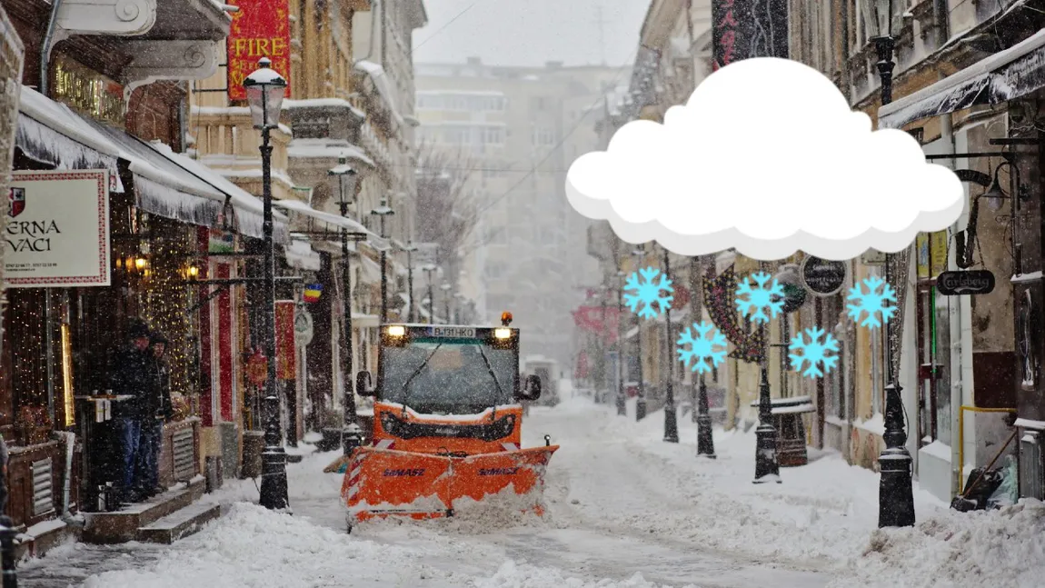 Iarna revine în forță în Capitală. Ninsori mai multe zile la rând și temperaturi negative anunțate pentru începutul lunii ianuarie