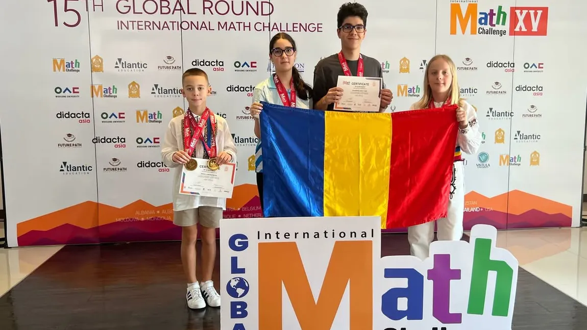 Dublu aur pentru România la International Math Challenge