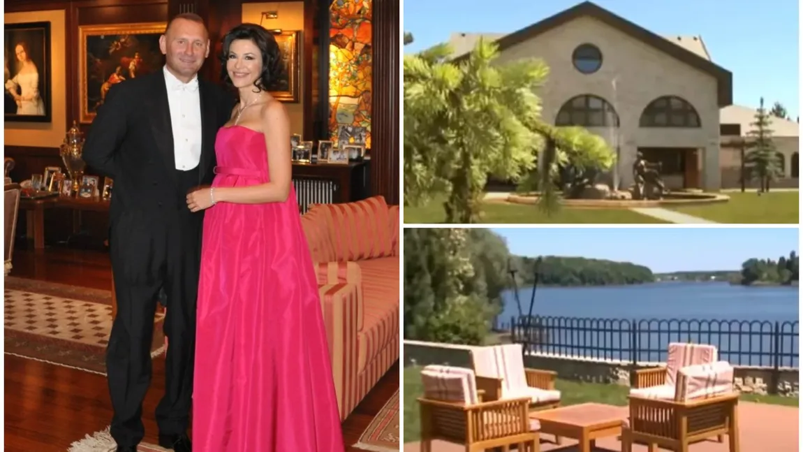 FOTO Adina Alberts și Viorel Cataramă locuiesc într-o vilă impunătoare, pe malul lacului Snagov. Interiorul casei impresionează prin eleganță și rafinament