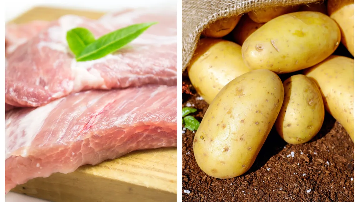 S-au ieftinit cartofii și carnea de porc. Prețurile de la rafturi au ajuns mai mici ca niciodată. Ce spun producătorii